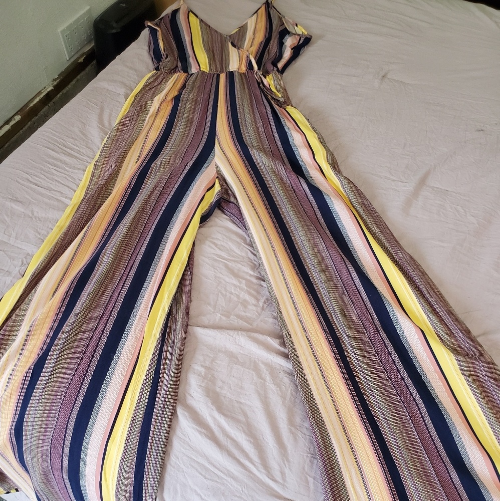 Striped jumpsuit
